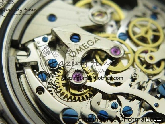 0211 Speedmaster SS Snoopy Apollo OMF Best Edition White Dial on SS Bracelet Venus EasyCare 7877